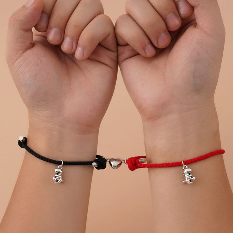 Bracelets pour couple couleurs unies