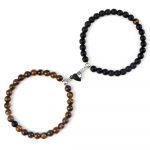 Bracelets perles noir et marron