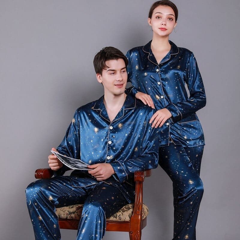 Ensemble Pyjama pour couple Satin