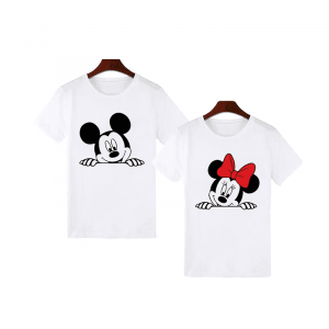 Ensemble Tee shirt duo couple Disney Mickey