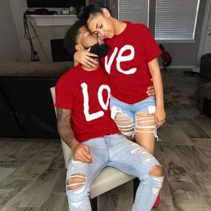 Ensemble T-shirts couple One Love