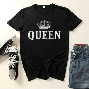 Ensemble couple Tee shirts Queen and King