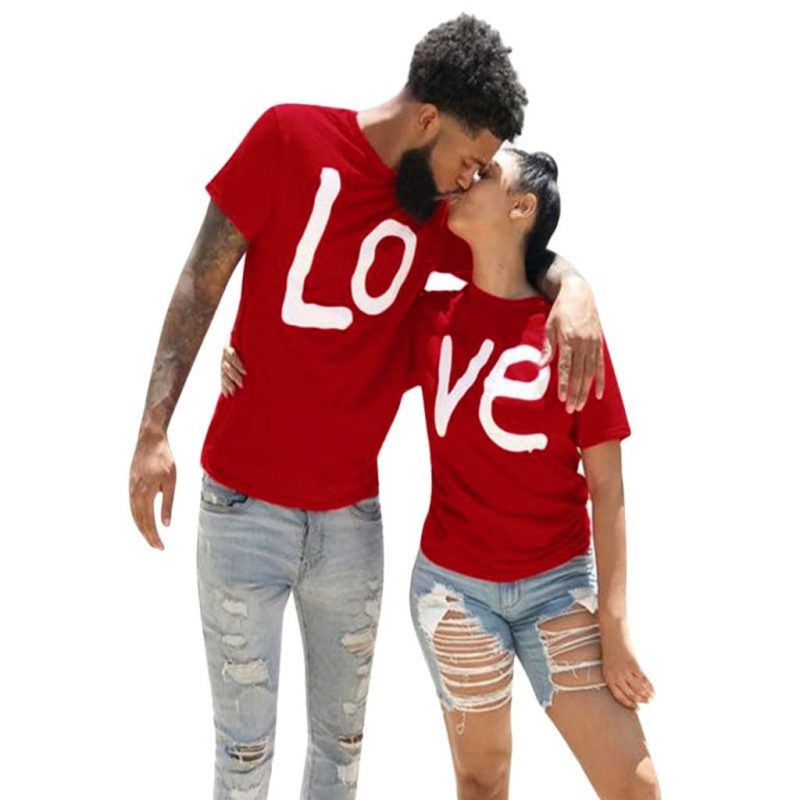 Ensemble Tee shirts couple Love